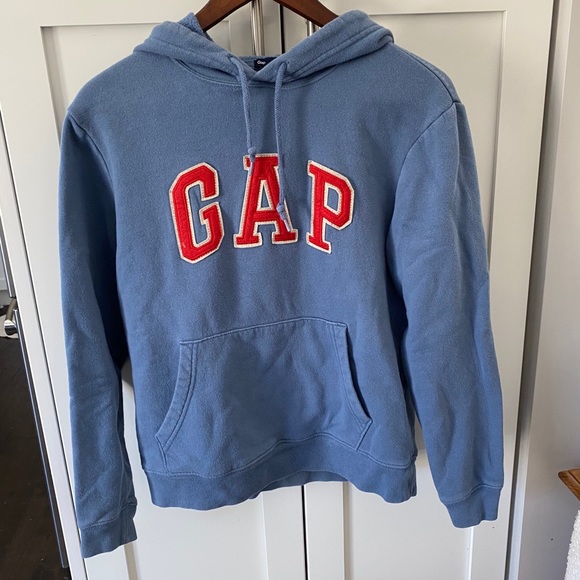 GAP Tops - Blue + Red GAP Hoodie - Size XS